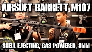 DesertFox Airsoft SHOT Show 2015: Barrett M107 Shell Ejecting, Gas Powered, 8mm Airsoft Gun