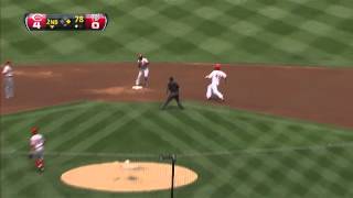 2012/04/15 Leake starts the double play