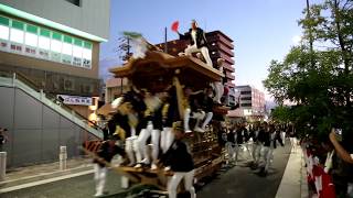 2017(平成29年度) 和泉府中だんじり祭り 小社之町 ミユキ\u0026逆ミユキ ラストやりまわし