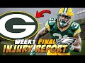 Packers vs Eagles FINAL Injury Report! | 3 Listed Questionable