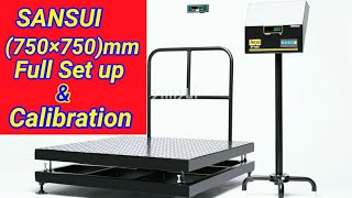 SANSUI 750mm × 750mm PLATFORM FULL SETTINGS \u0026 CALIBRATION @RBweighingsolution