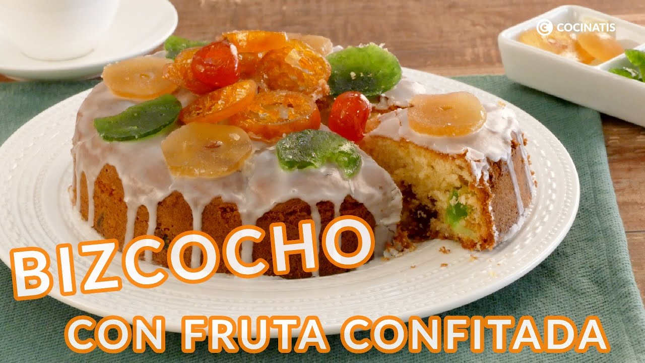 BIZCOCHO De Navidad Con FRUTA CONFITADA - Cocinatis - YouTube