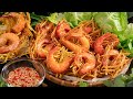 Bánh Tôm Chiên ngon hơn cả Bánh Xèo, Bí Quyết pha bột Giòn Rụm qua ngày | Crispy Fried Shrimp Cakes