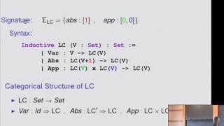 Syntax and Semantics - Benedikt Ahrens