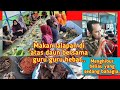 Makan diatas Daun Pisang Bersama guru guru hebat Ngeliwet dan bancakan menu lalapan nasi sambal ikan