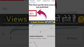✔️ Youtube Views Down Problem 💥100% Solution | views down problem 2023 #shorts #trending