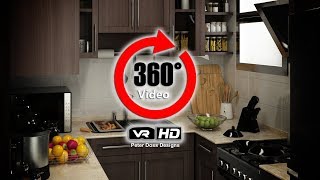 Kitchen 360° Design & Rendering Virtual Reality HD Video - Peter Doss Designs