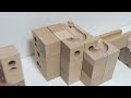 marble run asmr ☆ wooden block cuboro 5 types course quick assembly