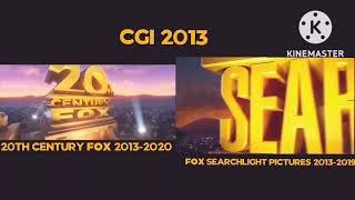 20th century fox And fox searchlight pictures comparing the logos