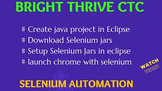 Selenium Jars Configuration in eclipse