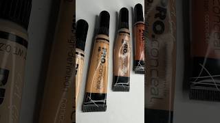 Swatching all my LA girl pro concealers | concealer swatches #ashortaday #beauty #makeup #explore