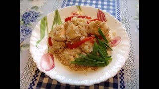 Wok iCook Рецепт Вок Рис с Курицей. Сковорода Вок от айкук.