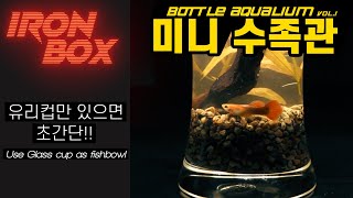 아이언박스-물컵에 물고기를 키울 수 있을까? | Bottle Aquarium