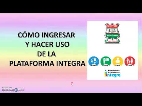 CÓMO INGRESAR Y USAR LA PLATAFORMA INTEGRA - YouTube