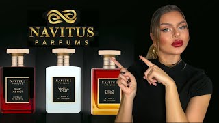 3 New Navitus Fragrances : Tempt Me Not, Vanilla Éclat, Peach Aurum - FULL REVIEW