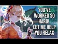 3DIO | Sporty Tomboy Yoimiya Helps you Relax | Genshin Impact ASMR RP | Ear Rubs & Ear Cupping