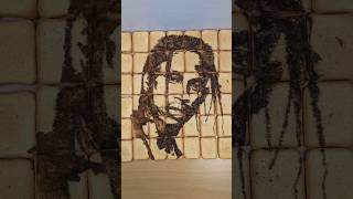 JE DESSINE TRAVIS SCOTT AVEC DES BISCOTTES #travisscott #dessin #foodart