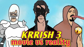 KRRISH 3 MOVIE VS REALITY | HRITHIK ROSHAN l 2D animation || NikoLandNB