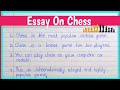 10 Lines Essay On Chess In English || Essay On Chess ||