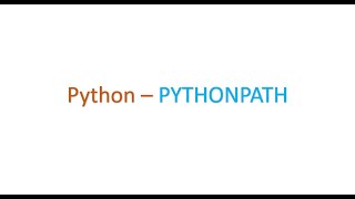 Python Interview questions - What is PYTHONPATH