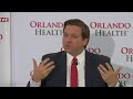 Gov. Ron DeSantis gives coronavirus update from Orlando Regional Medical Center