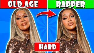 Guess the Female Rapper By Their Old Age 😎✅👴 | 99.9% fail | Rap Quiz 2025 | The Quiz Mania