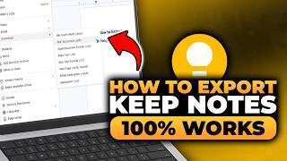 How To Export Google Keep Notes (100% WORKS) | FAST & EASY | NO Yapping, To The Point!
