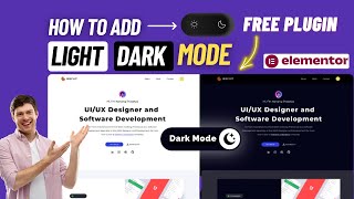 How to Add a Dark Mode Toggle in WordPress Elementor | FREE Dark Mode Switch Plugin
