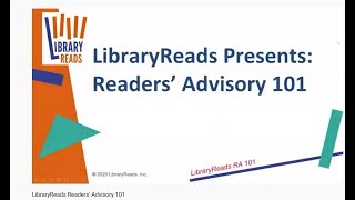 LibraryReads Readers' Advisory 101