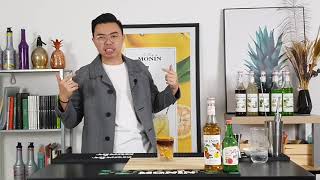 [ OPPA COCKTAIL ] MONIN Espresso Apple GrapeFruit Soju by OPPA Jason Soon | You will love it!