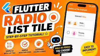 FLUTTER ANDROID - RADIO BUTTON LIST TILE || TUTORIAL