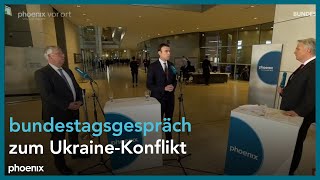 bundestagsgespräch: Nils Schmid (SPD) und Jürgen Hardt (CDU) zum Ukraine-Konflikt am 27.01.22