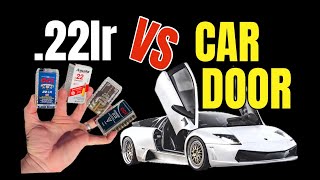 .22lr VS Car Door #review #cci #automobile #bulletlover #protectivegear #test