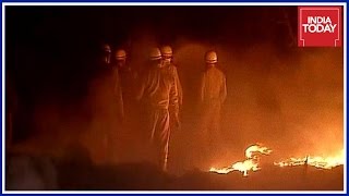 Massive Fire Breaks Out At Plastic Scrap Market In Delhi