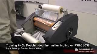Double Sided Thermal Laminating on RSH 380SL Roll Laminator
