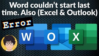 Word couldn’t start last time. safe mode could help you troubleshoot the problem 💻⚙️🐞