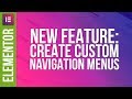 Create Custom Menus with Elementor Pro