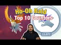 Top 10 Counters for Ho-OH raid Pokémon GO