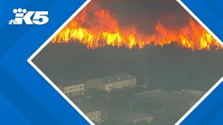 Massive fire blocks major highway in New Jersey