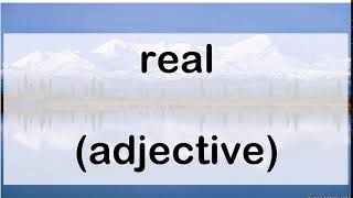 354 real adjective