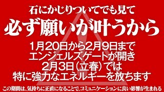 【エンジェルズゲート】出会ったら必ず見てください。貴方の運気が高まっています。願いが叶う。※何故か突然人生が激変し、信じられないほど幸運が次々と起こるようになります。宇宙からのエネルギー。