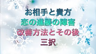 お相手と貴方　恋の進展の障害　改善策とその後三択