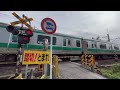 【train video】japan cool train railway crossing railroad