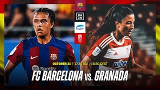FC Barcelona vs. Granada | Liga F 2023-24 Matchday 6 Full Match