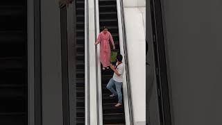 EPIC ESCALATOR PRANK!! 😂😂 | CONFUSED REACTIONS | BECAUSE WHY NOT #shorts