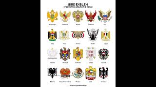 Bird Emblem of Countries around the world. #countries