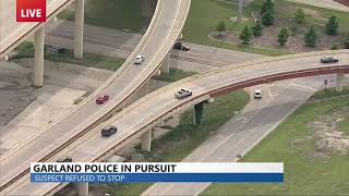 LIVE: Garland Police in pursuit of suspect