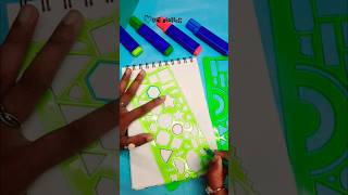 ₹50 Stencil #art supplies #stencil art #shorts #diy #relaxing #satisfying #drawing #youtubeshorts