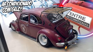 RATO RAIZ! FUSCA COM FRISOS DE MADEIRA E AR CONDICIONADO QUE FUNCIONA COM CUBOS DE GELO! - 7008FILMS