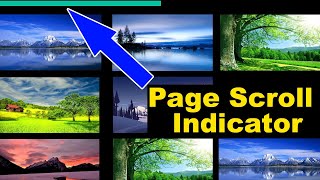 Website Page Scrolling Progress Indicator using HMLT/CSS JavaScript,JavaScript page scroll indicator